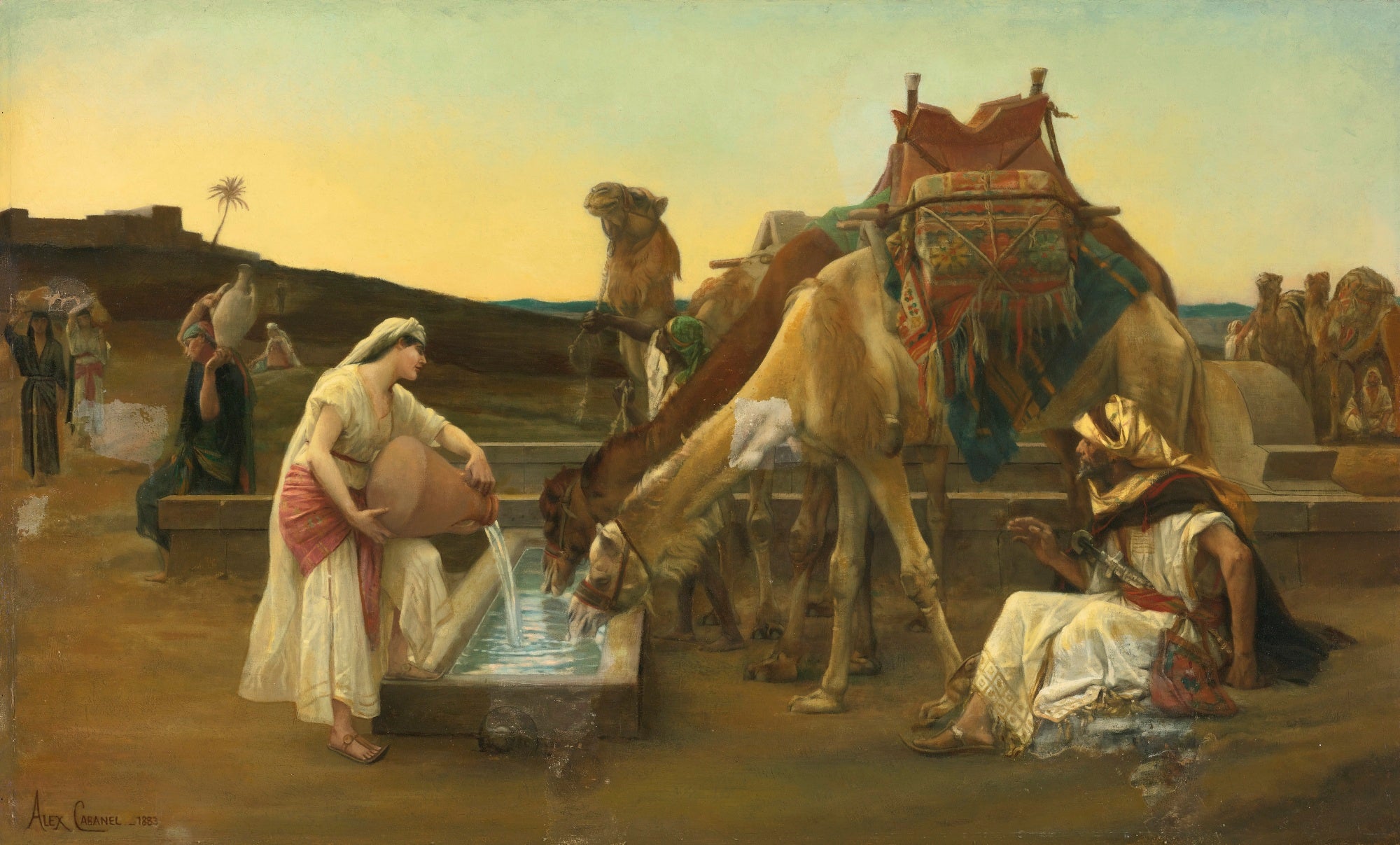 Rébecca et Éliézer - Alexandre Cabanel