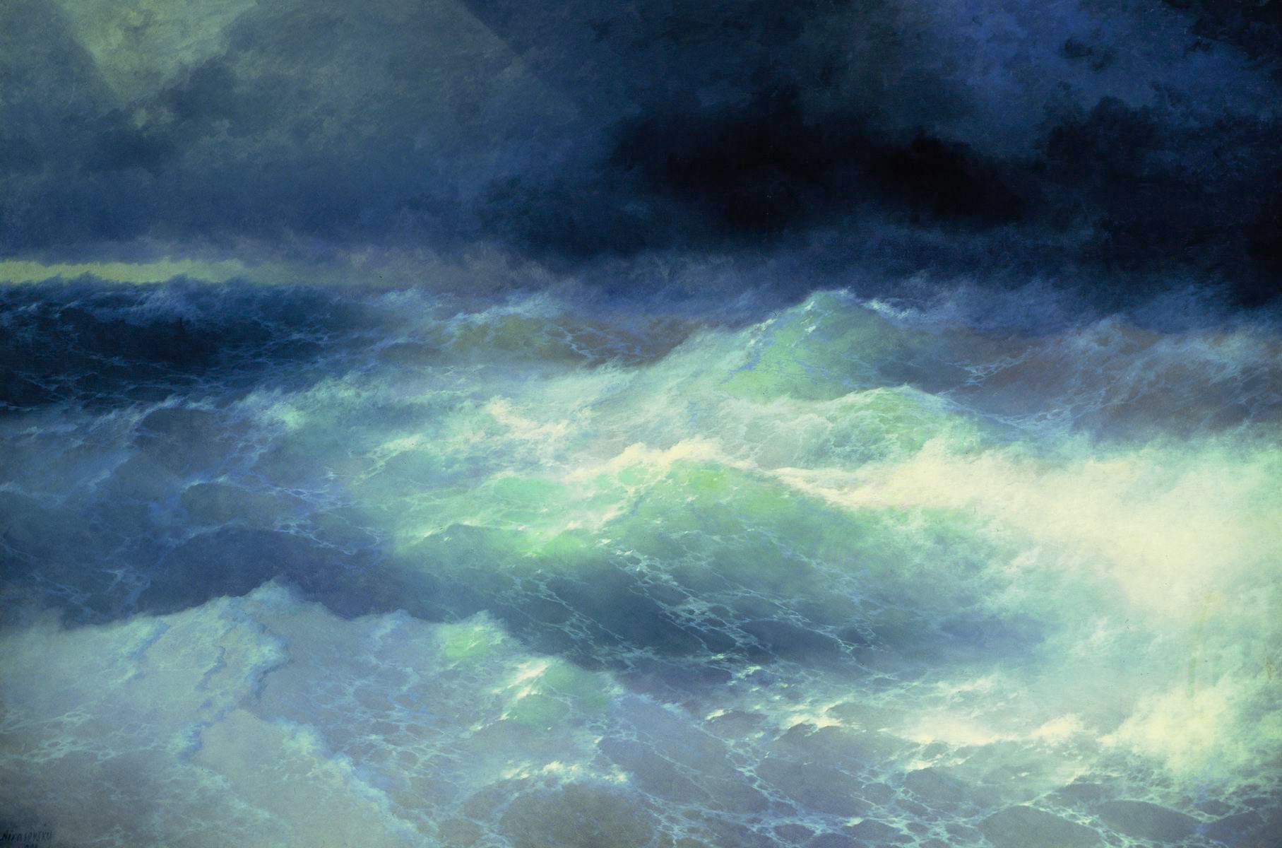 Parmi les vagues - Ivan Aïvazovski