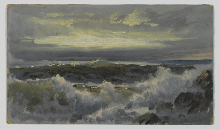Une mer agitée - William Trost Richards