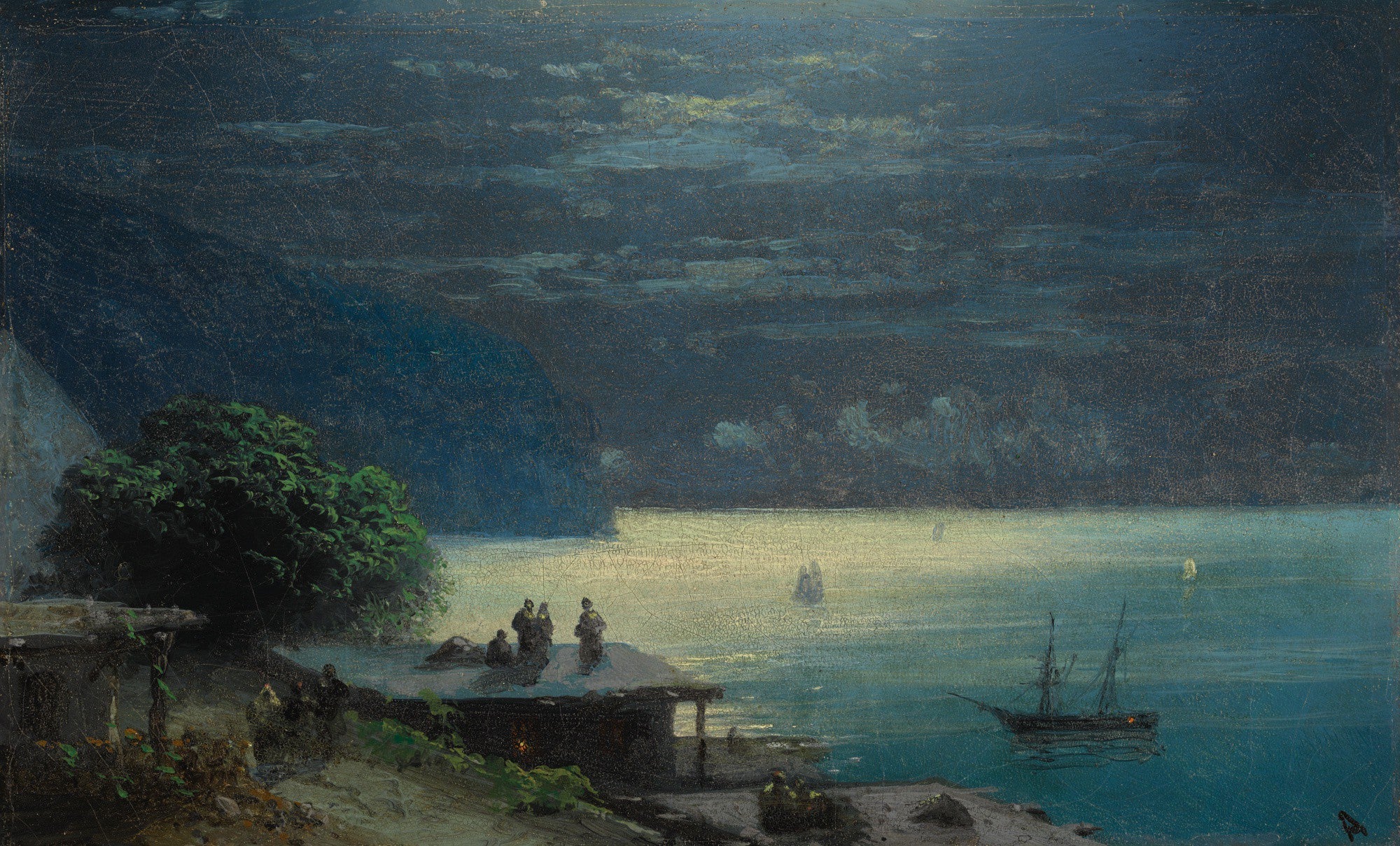 La côte de Crimée au clair de lune - Ivan Aïvazovski