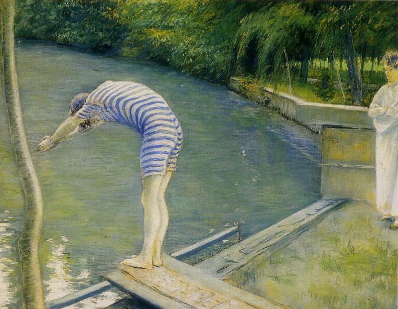 Reproduction du tableau « Le Nageur - Gustave Caillebotte » par Alpha Reproduction en peinture à l’huile