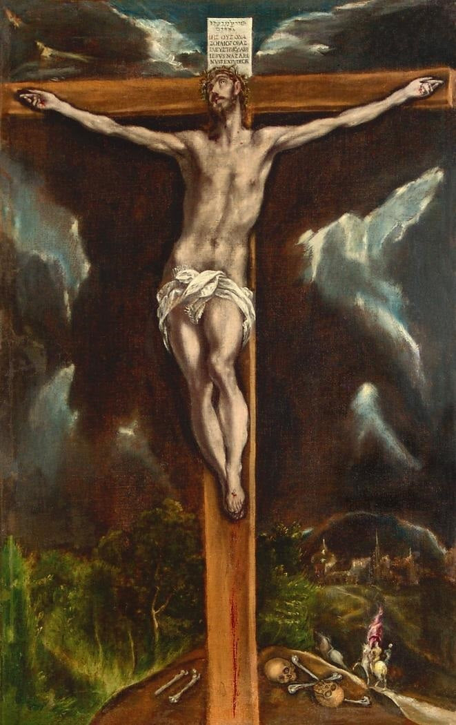 Le Christ en croix (Tolède) - El Greco