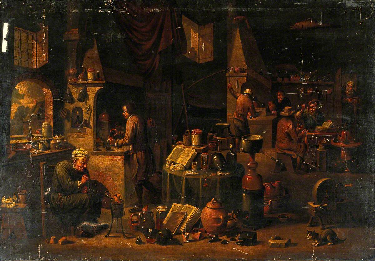 Un alchimiste dans son laboratoire - David Teniers le Jeune