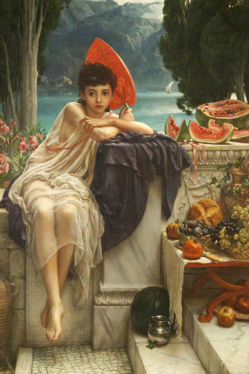 Sur les marches du temple - Edward Poynter