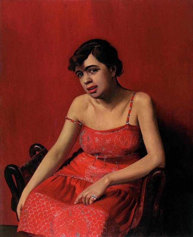 La Roumaine en robe rouge - Félix Vallotton