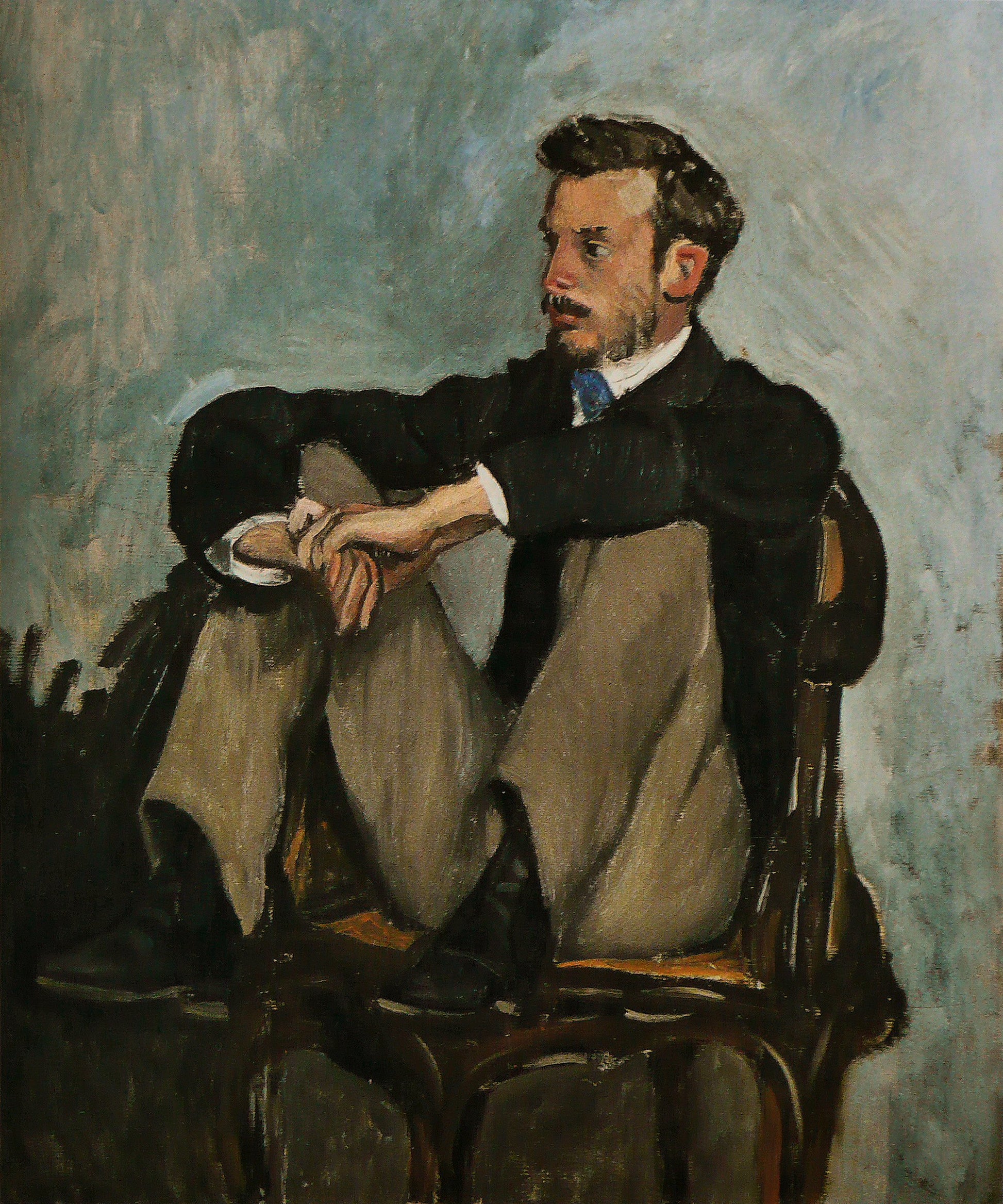 Reproduction du tableau « Auguste Renoir - Frédéric Bazille » par Alpha Reproduction en peinture à l’huile