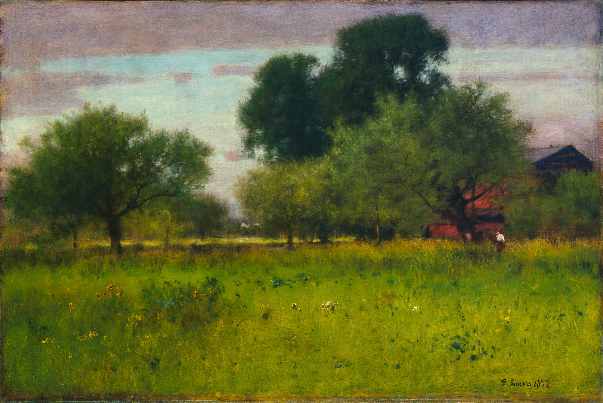 verger de pommiers - George Inness