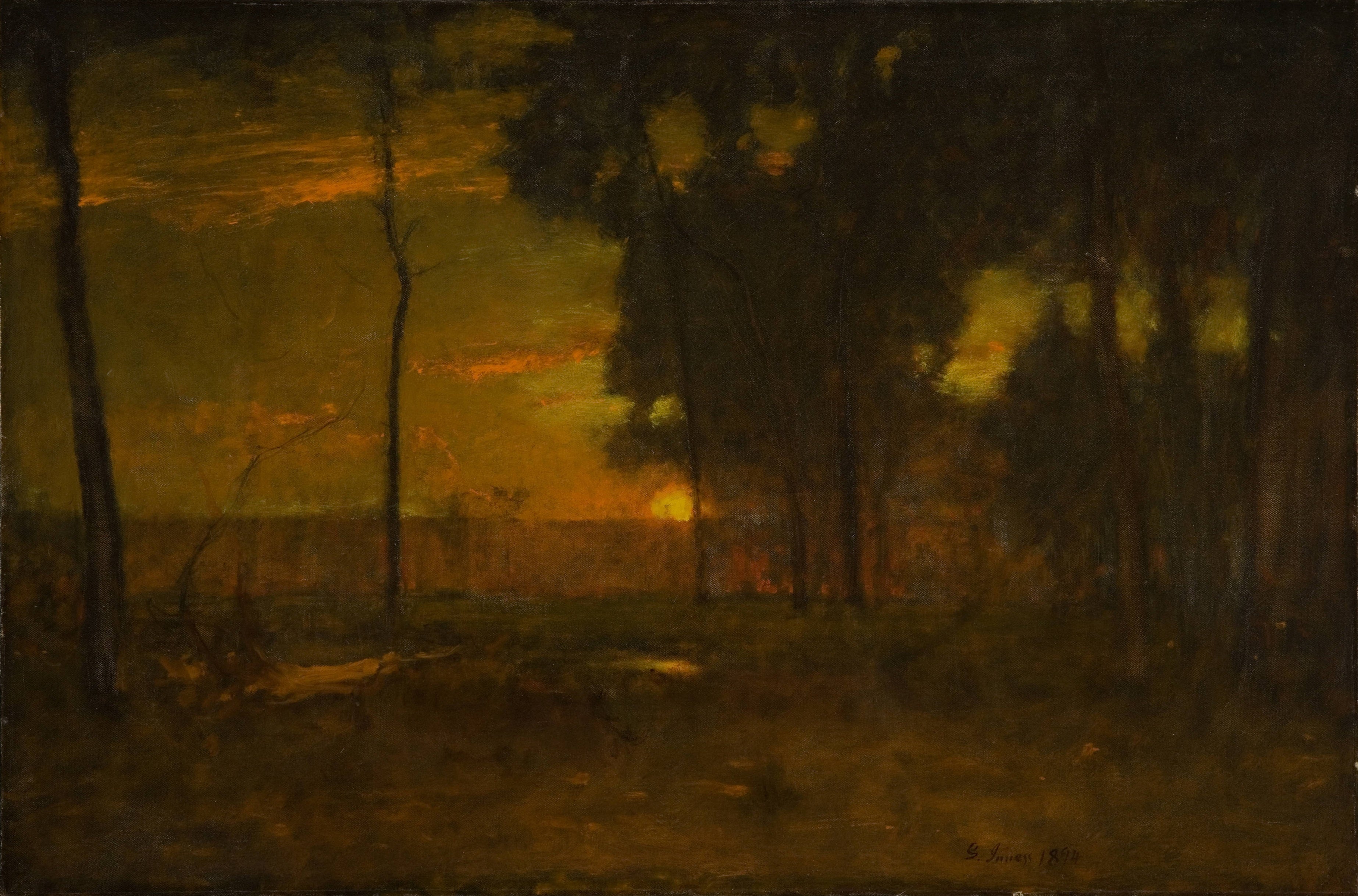 Le soleil éclatant - George Inness