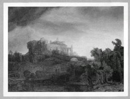 Reproduction du tableau « Paysage - Rembrandt » par Alpha Reproduction en peinture à l’huile