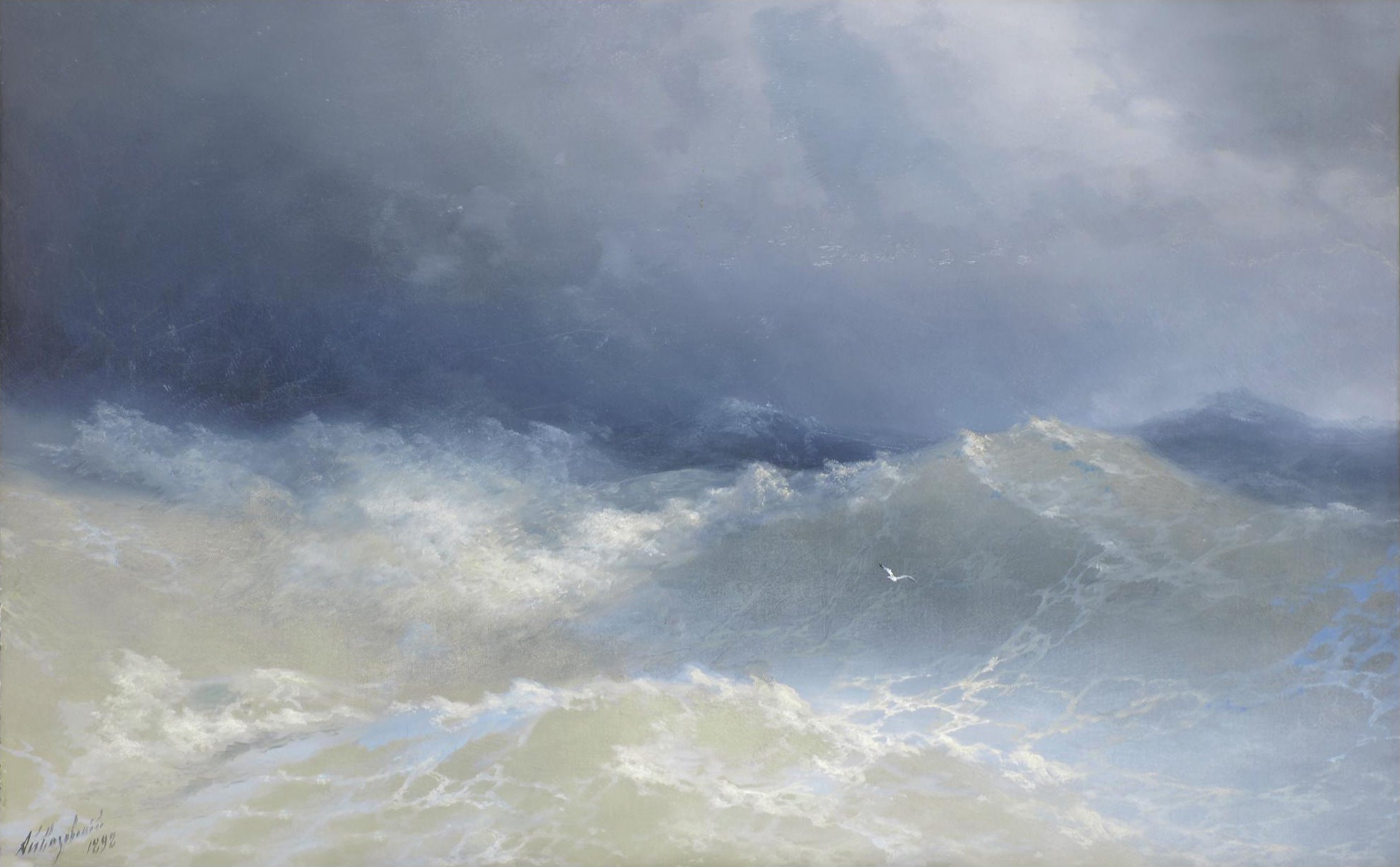 Parmi les vagues - Ivan Aïvazovski