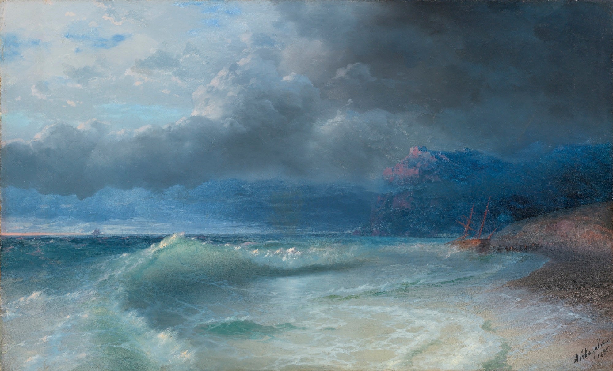 Naufrage par un matin orageux - Ivan Aïvazovski