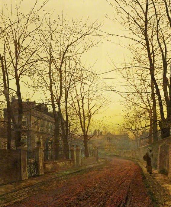Une idylle d'automne - John Atkinson Grimshaw