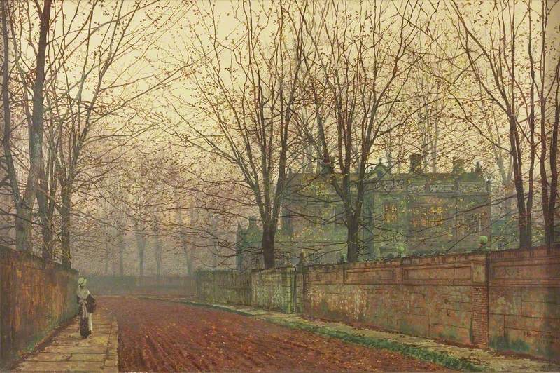 Matin de novembre, Knostrop Hall, Leeds - John Atkinson Grimshaw