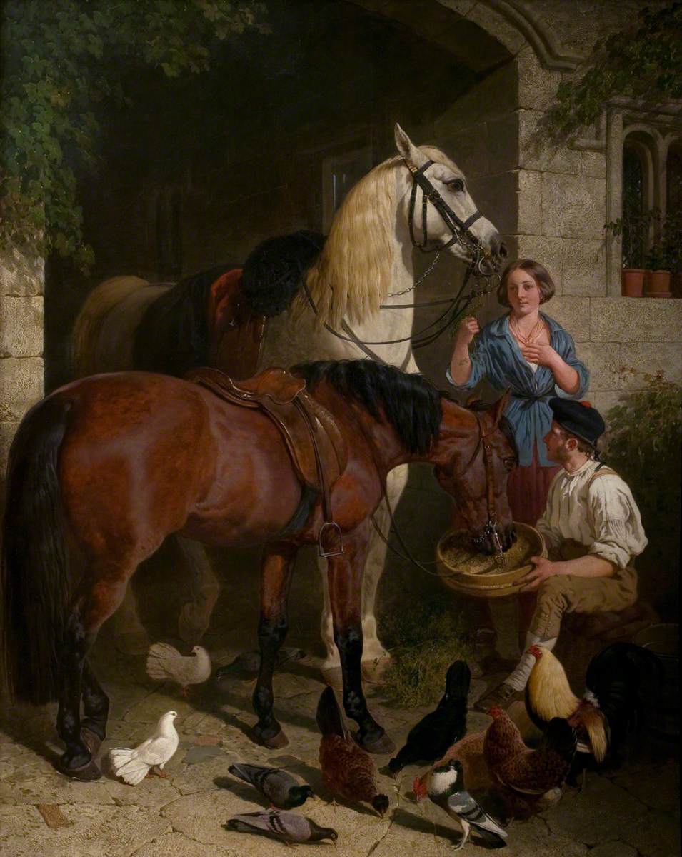 La Halte - John Frederick Herring, Sr.