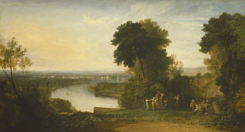 Reproduction du tableau « Thomson's Aeolian Harp - J. M. W. Turner » par Alpha Reproduction en peinture à l’huile