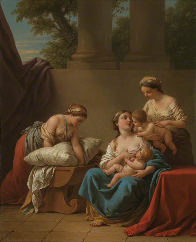Affection maternelle - Louis Jean François Lagrenée