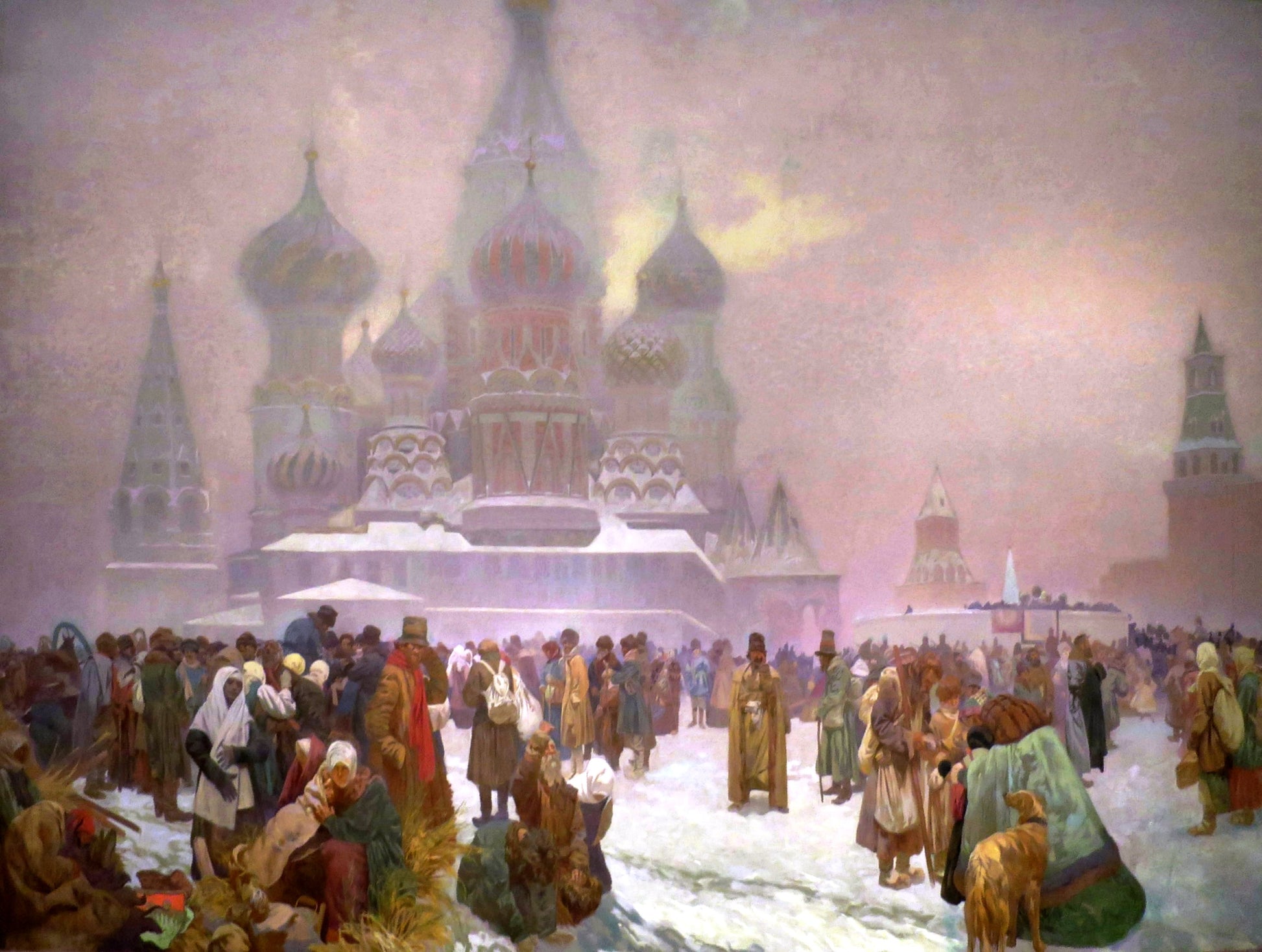 ロシア農民の解放 - アルフォンス・ミュシャ