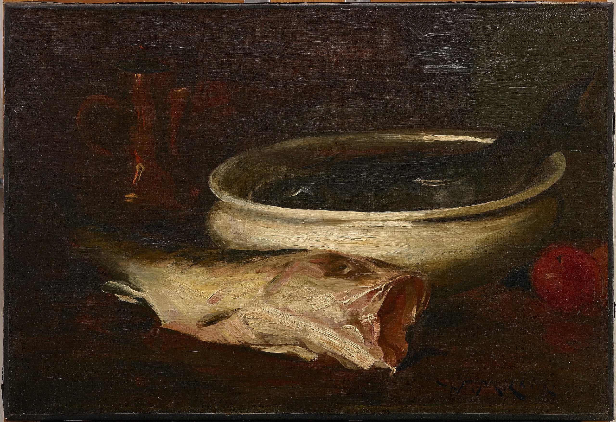 Poisson et nature morte - William Merritt Chase