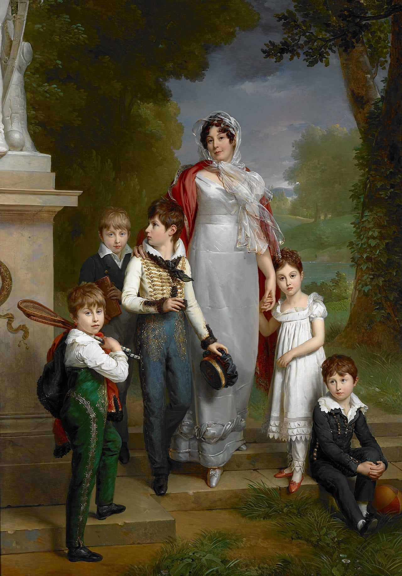 Portrait de la maréchale Lannes et ses enfants - François Gérard