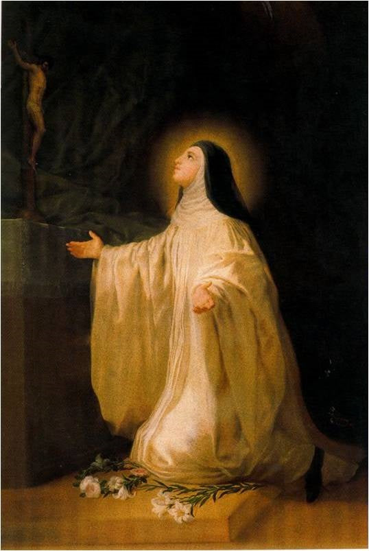 Reproduction du tableau « Santa Lutgarda - Francisco de Goya » par Alpha Reproduction en peinture à l’huile