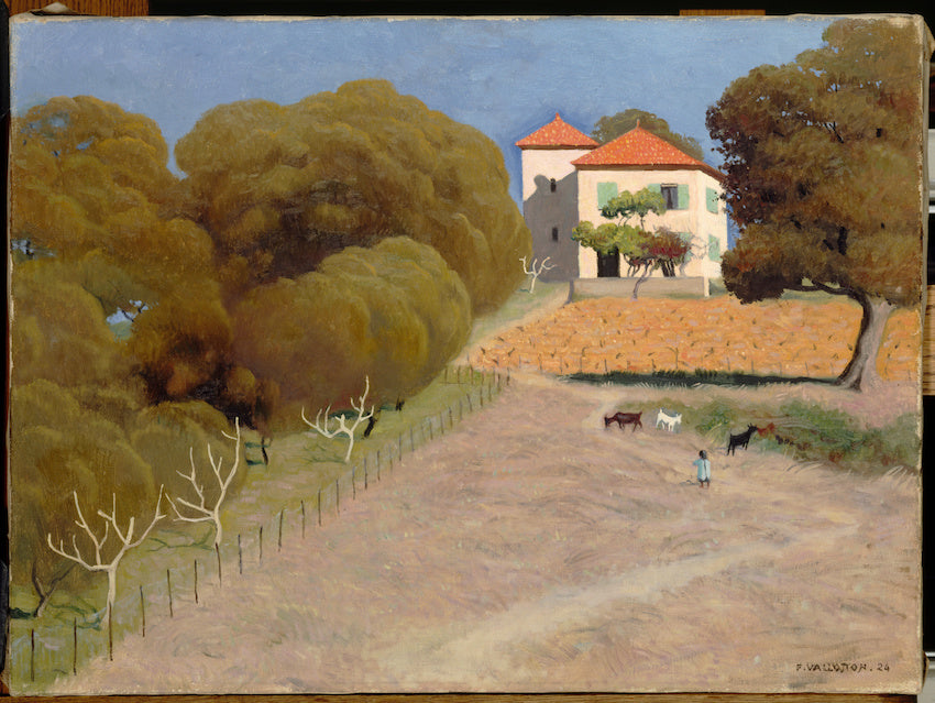 Paysage, la maison au toit rouge - Félix Vallotton