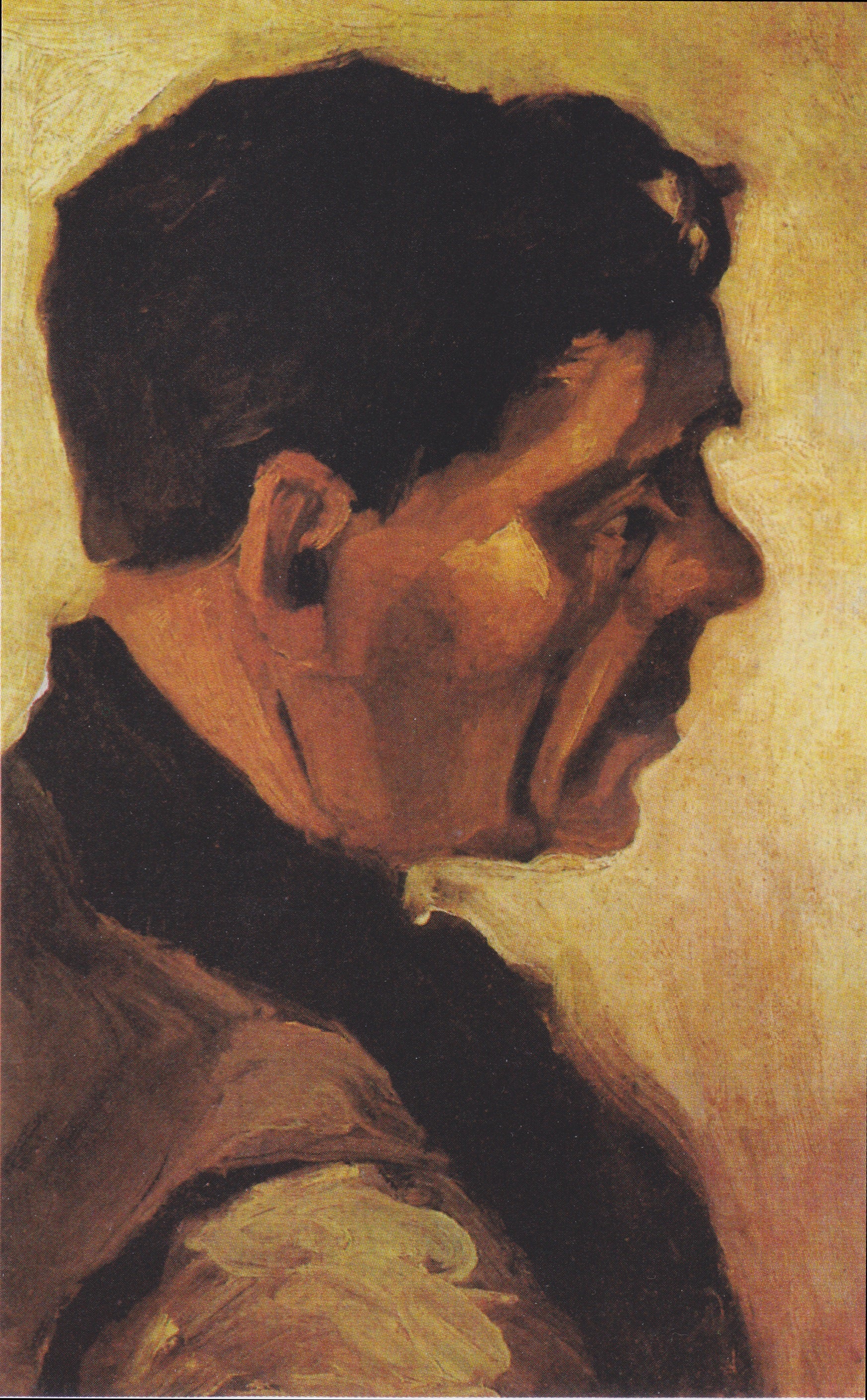 Reproduction du tableau « Tête d'homme - Vincent van Gogh » par Alpha Reproduction en peinture à l’huile