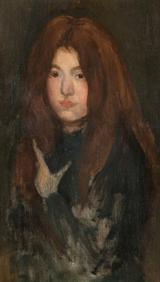 Reproduction du tableau « La Toison rouge - James Abbott McNeill Whistler » par Alpha Reproduction en peinture à l’huile