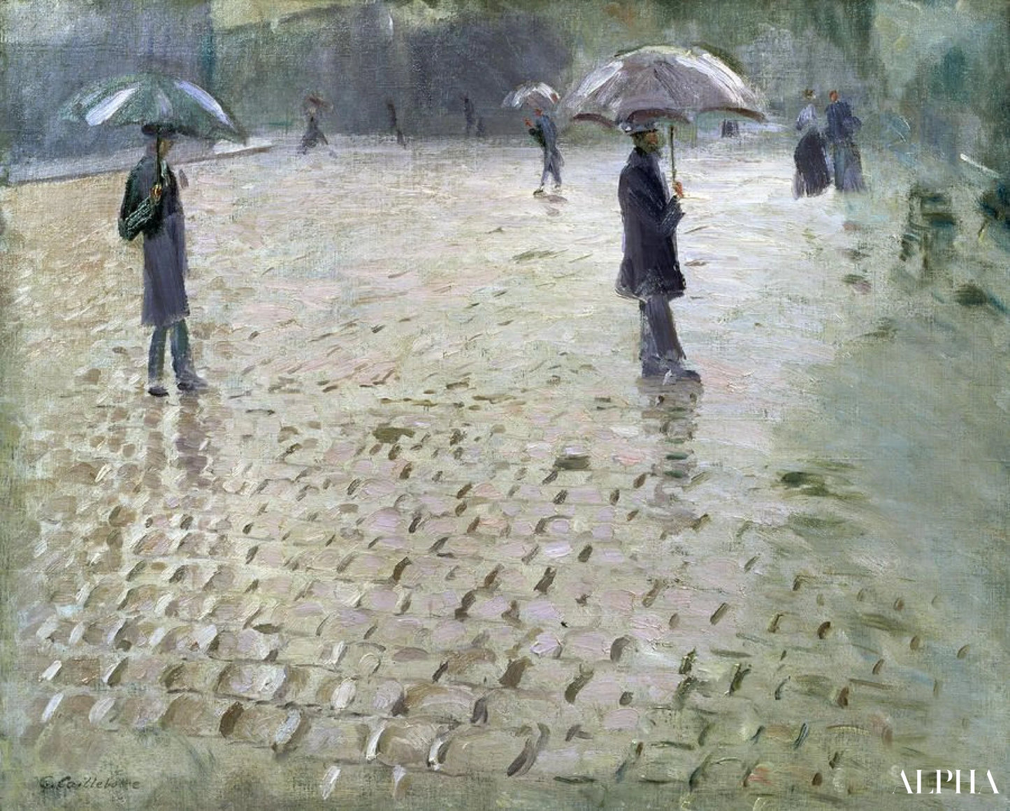 Rue de Paris, jour de pluie - Caillebotte - Reproductions de tableaux et peintures haut de gamme