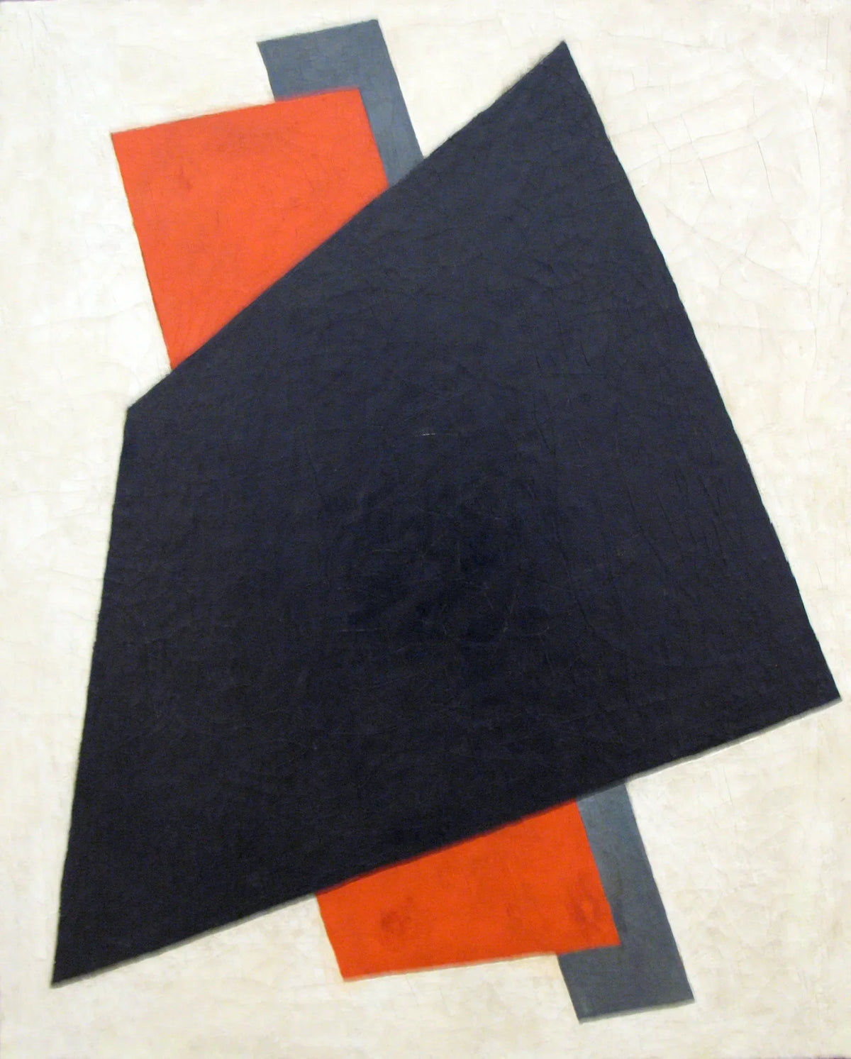 Architectonique picturale (noir, rouge, gris) - Lioubov Popova image 1 copie de tableau peinte à la main