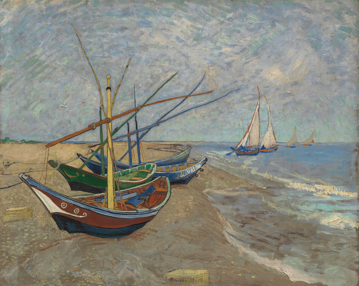Marines de Van Gogh : bateaux, plages et Méditerranée