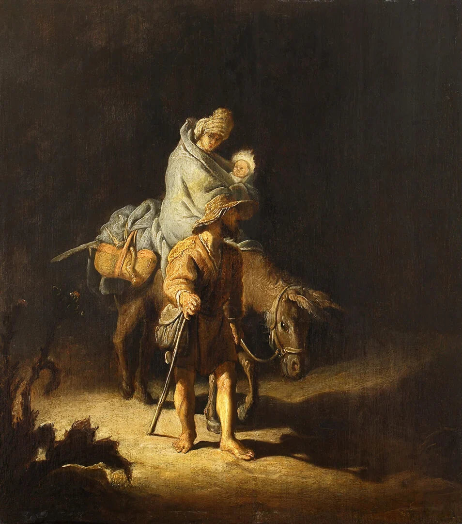 La Fuite en Égypte, Rembrandt, 1627, musée des Beaux-Arts de Tours