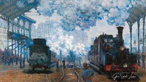 サン・ラザール駅の10の有名な絵画 – クロード・モネ