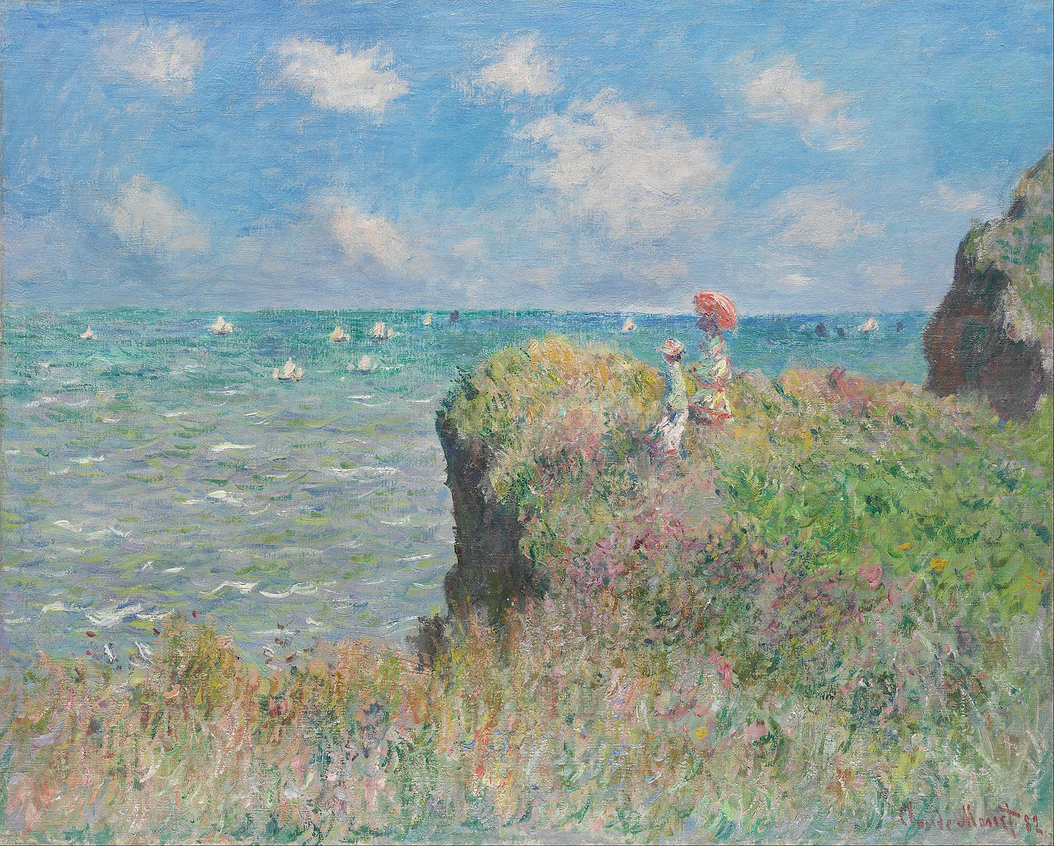 4つのプールヴィルの有名な絵画 – クロード・モネ