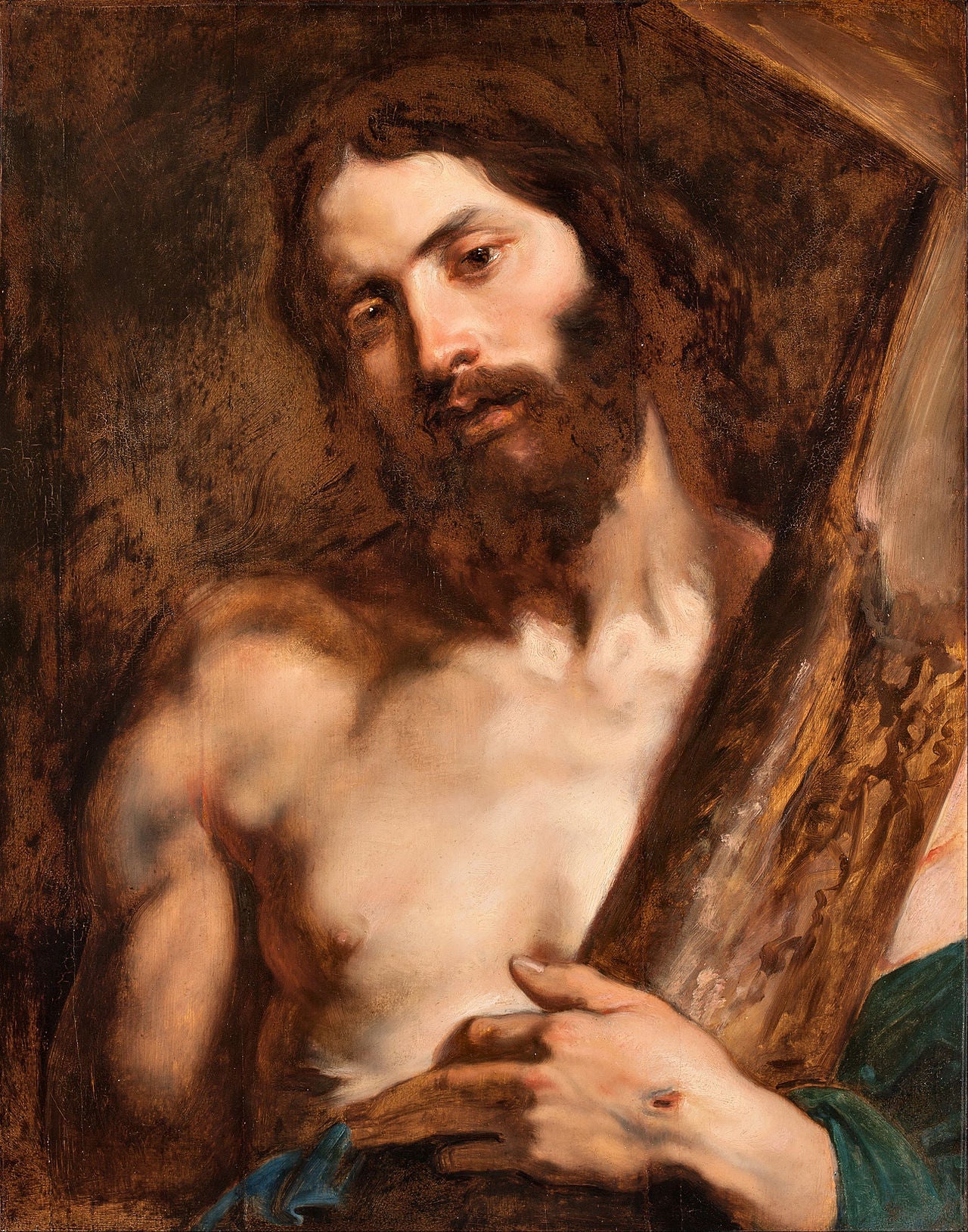 ✝️ 十字架を担ぐキリスト – アンソニー・ヴァン・ダイク（約1618年）