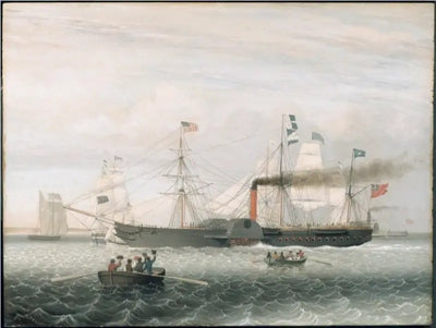 Le Britannia entrant dans le port de Boston - Fitz Henry Lane - Alpha Reproduction
