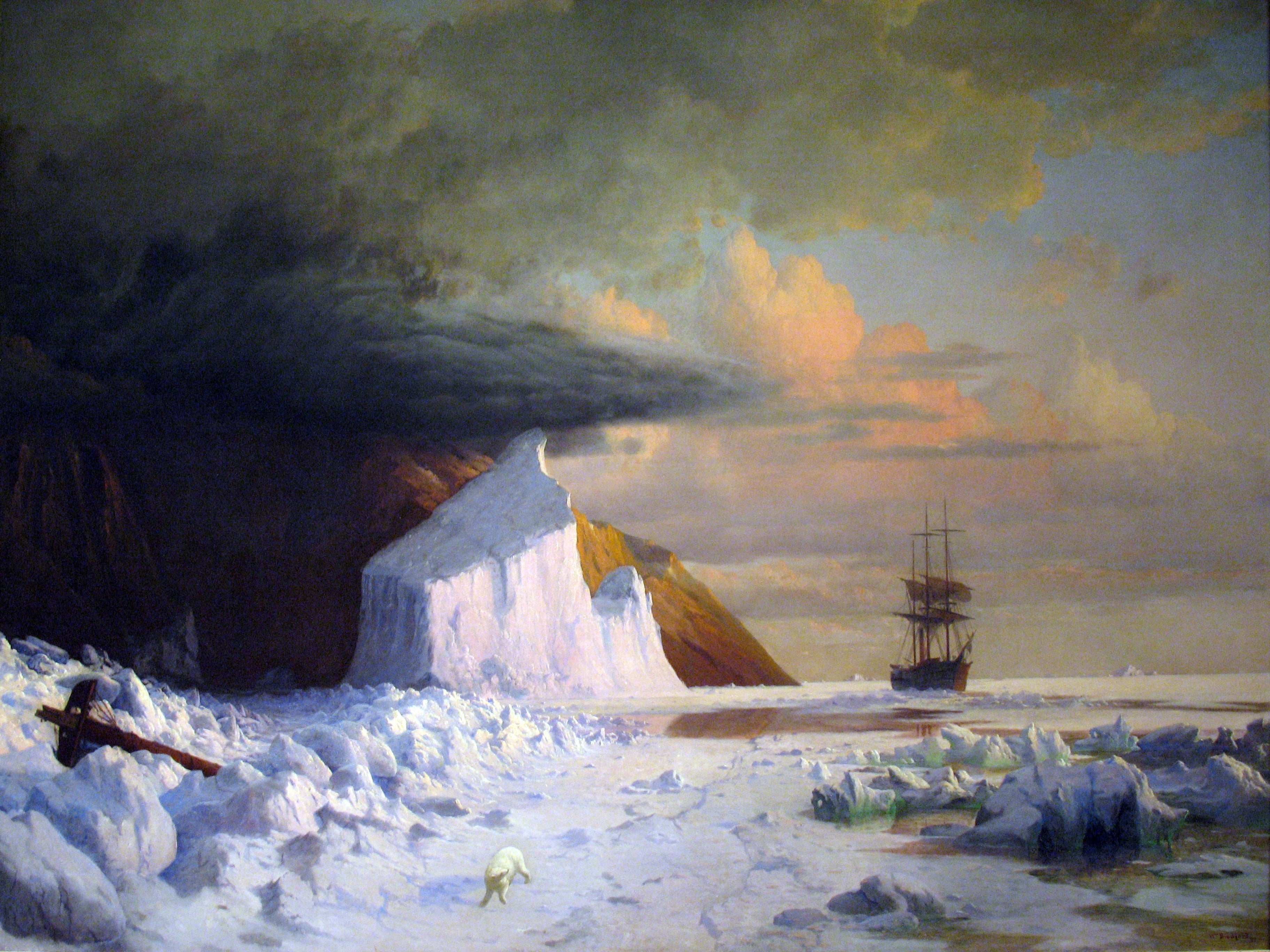 Un été arctique : perçage de la banquise dans la baie de Melville - William Bradford