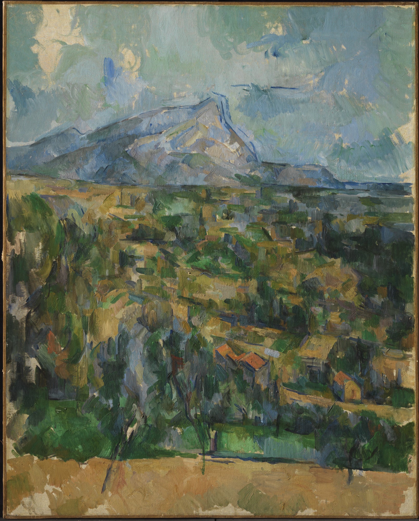 Reproduction du tableau « La Montagne Sainte-Victoire vue des Lauves - Paul Cézanne » par Alpha Reproduction en peinture à l’huile