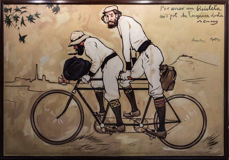 Ramon Casas et Pere Romeu sur un tandem - Ramón Casas