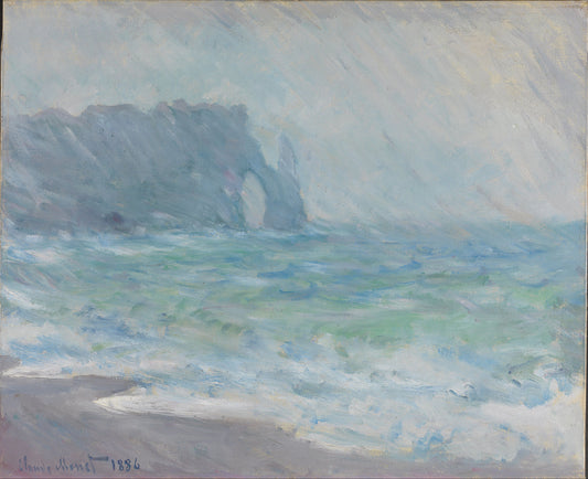 🌧️ エトルタの雨 – クロード・モネ (1886)