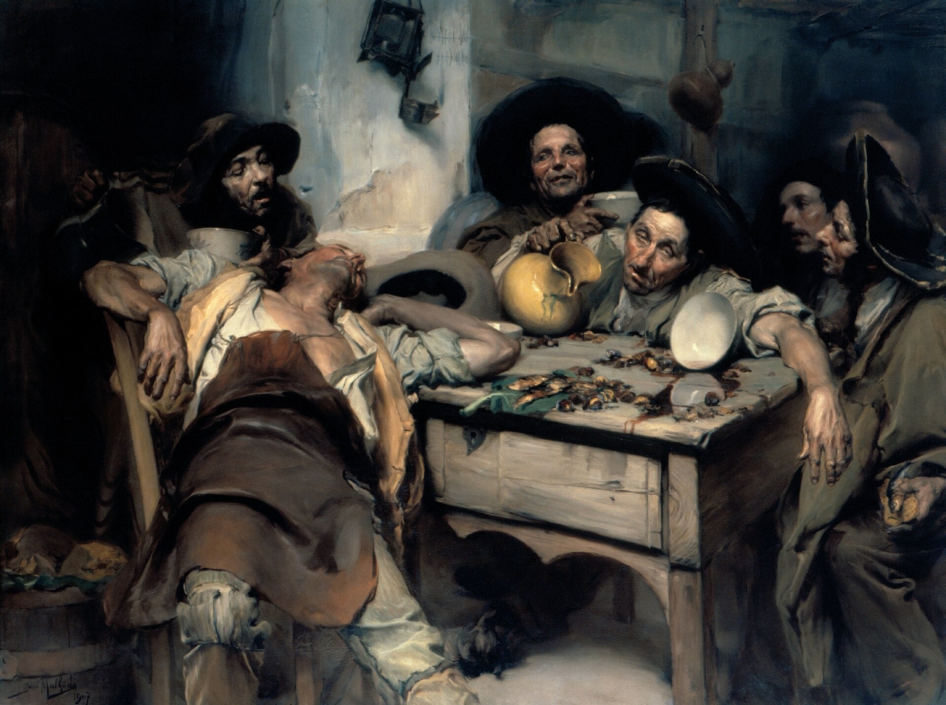 Les Ivrognes, José Malhoa, 1907