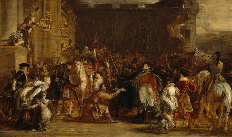 L’Entrée de George IV au palais de Holyroodhouse - David Wilkie