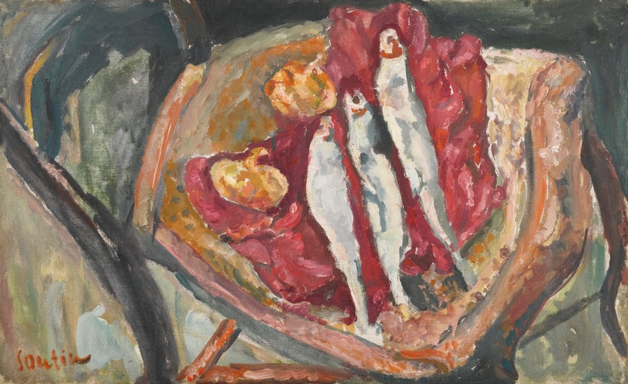 Nature Morte aux Harengs et aux Oignons (1917) - Chaim Soutine