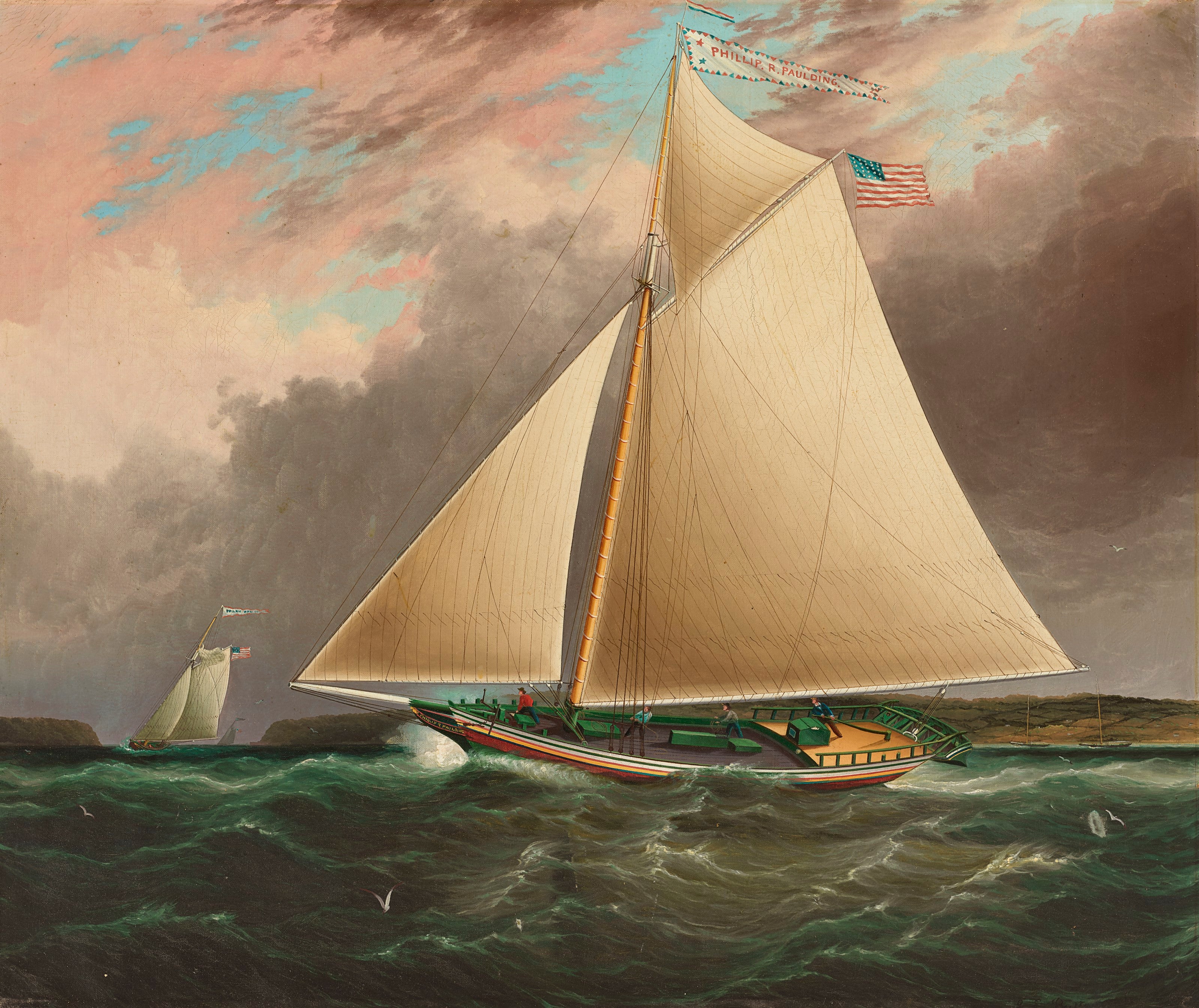 Sloop de l'Hudson Phillip R. Paulding - James E. Buttersworth