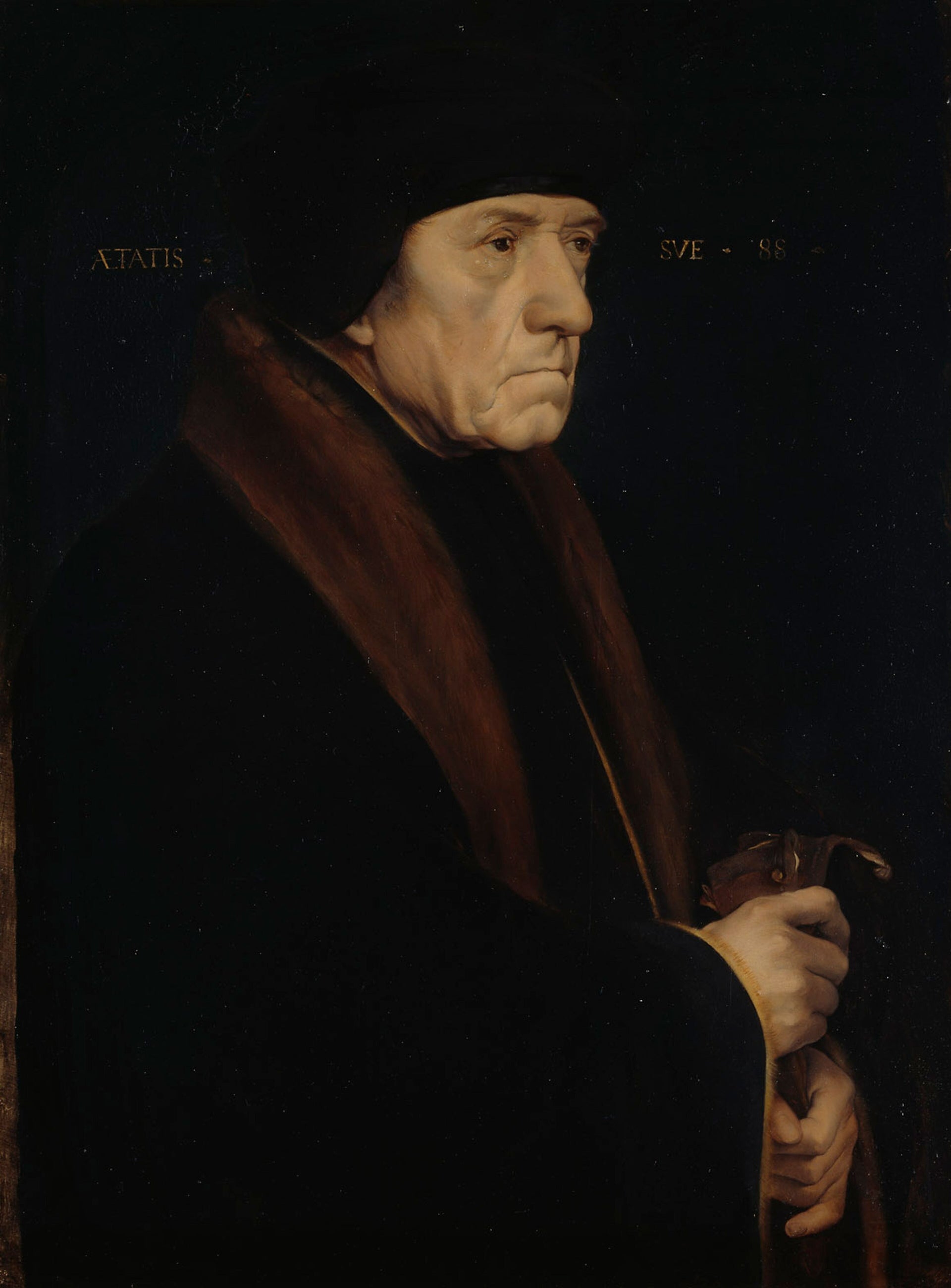 Copy of Holbein's painting John Chambers - Helene Schjerfbeck