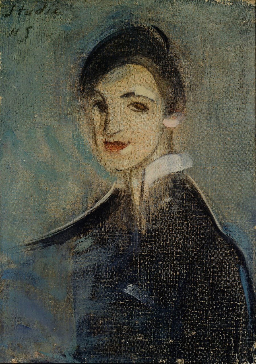 Singer in Black (1917) - Helene Schjerfbeck
