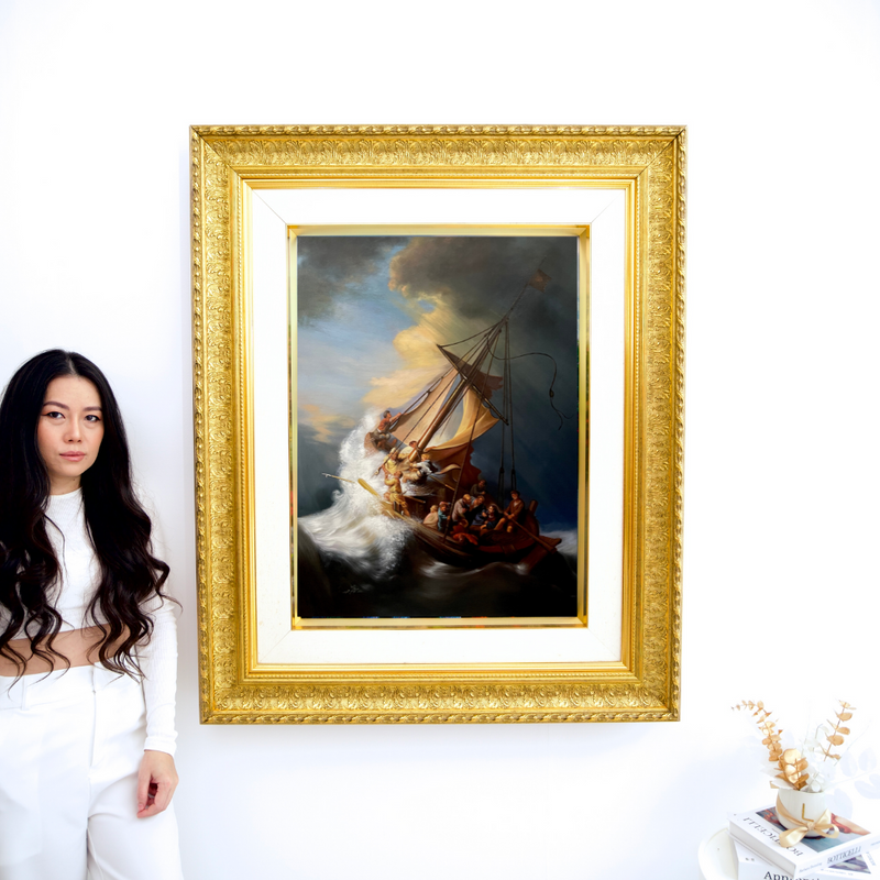 ガリラヤ湖の嵐の中のキリスト - レンブラント