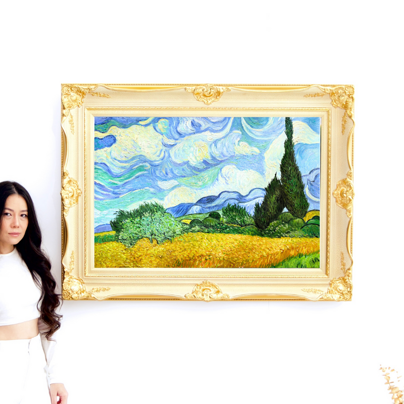 糸杉のある麦畑 - ヴィンセント・ヴァン・ゴッホ