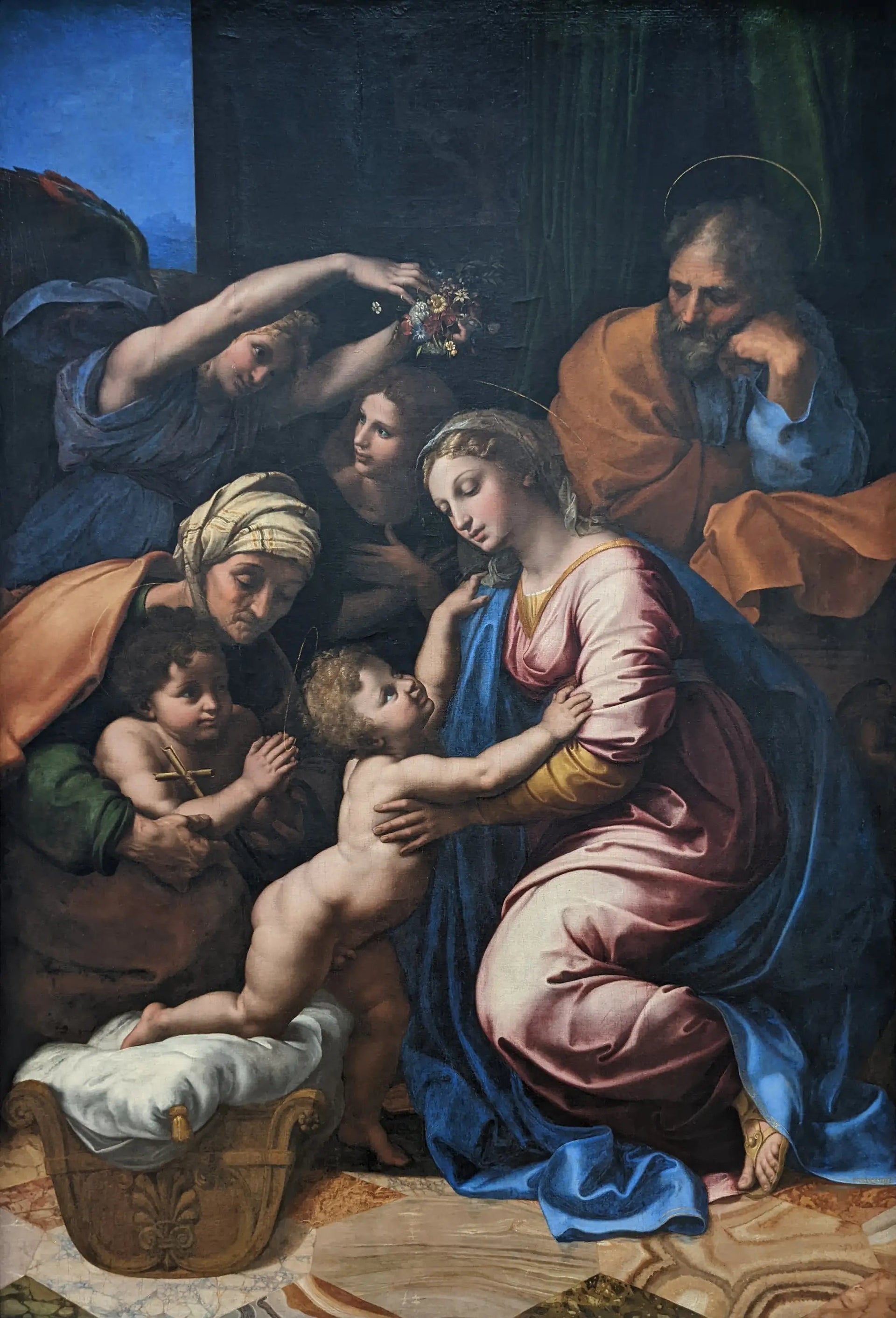 La Sainte Famille, dit La Grande Sainte Famille de François Ier - Raphaël Sanzio - Réproduction huile sur toile