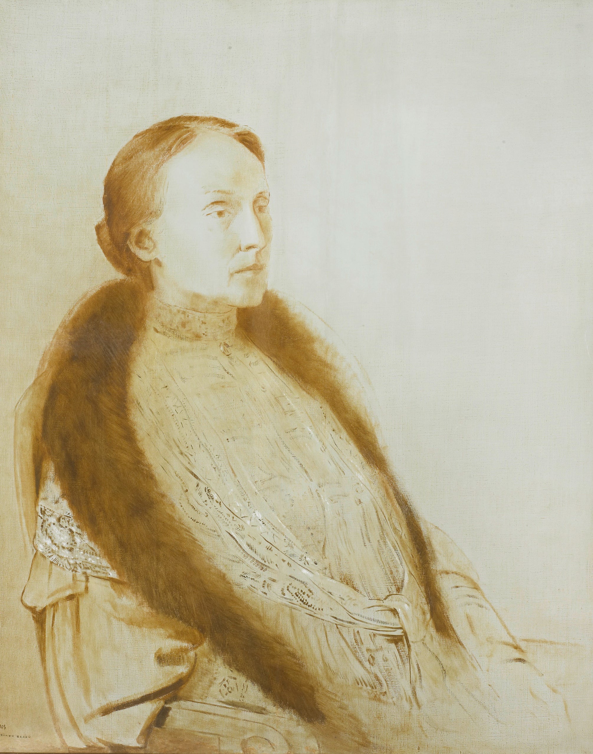 Portrait d'A.M.L. Bonger-van der Linden - Odilon Redon