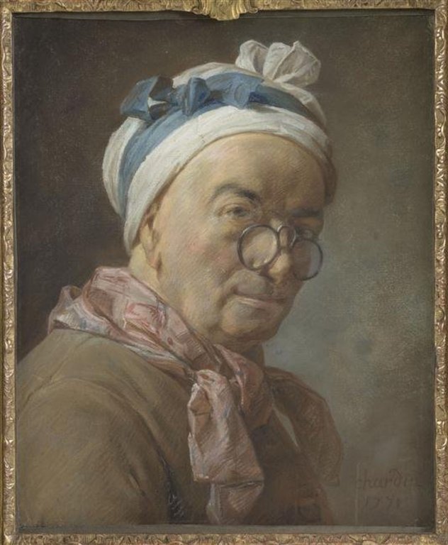 Autoportrait aux bésicles - Jean Siméon Chardin